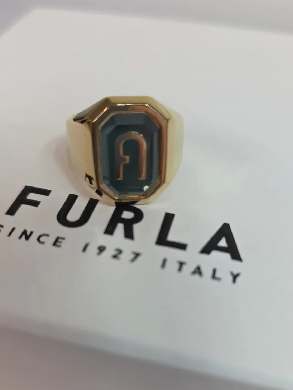 Furla Octagonal Logo Ring - Picture 2 of 5